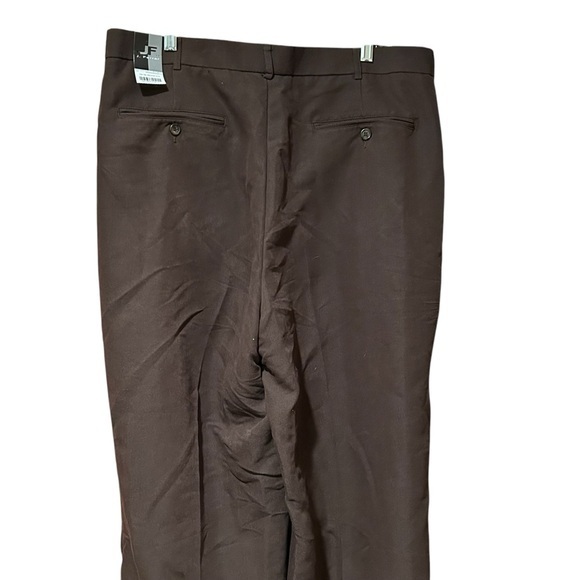 JF J. Ferrar Men’s Brown Dress Pants Suiting Career Size 38x30 New - Picture 6 of 12